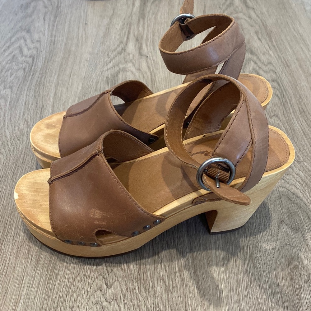 Frye Wooden Clogs